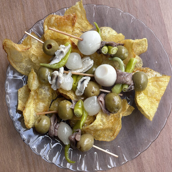 Gildas de boquerón y anchoas