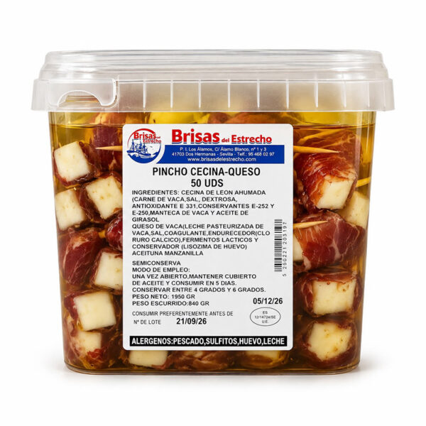 Gildas de Cecina de León con Queso – 50 unidades